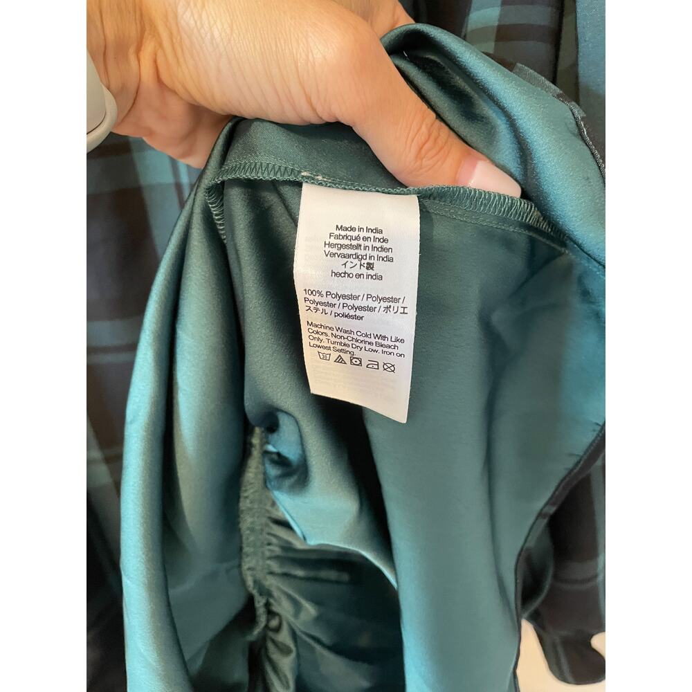 J. Crew Plaid Mini Dress in Green and Black - Picture 10 of 10